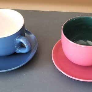 2 Restaurant Latte Style Mugs
